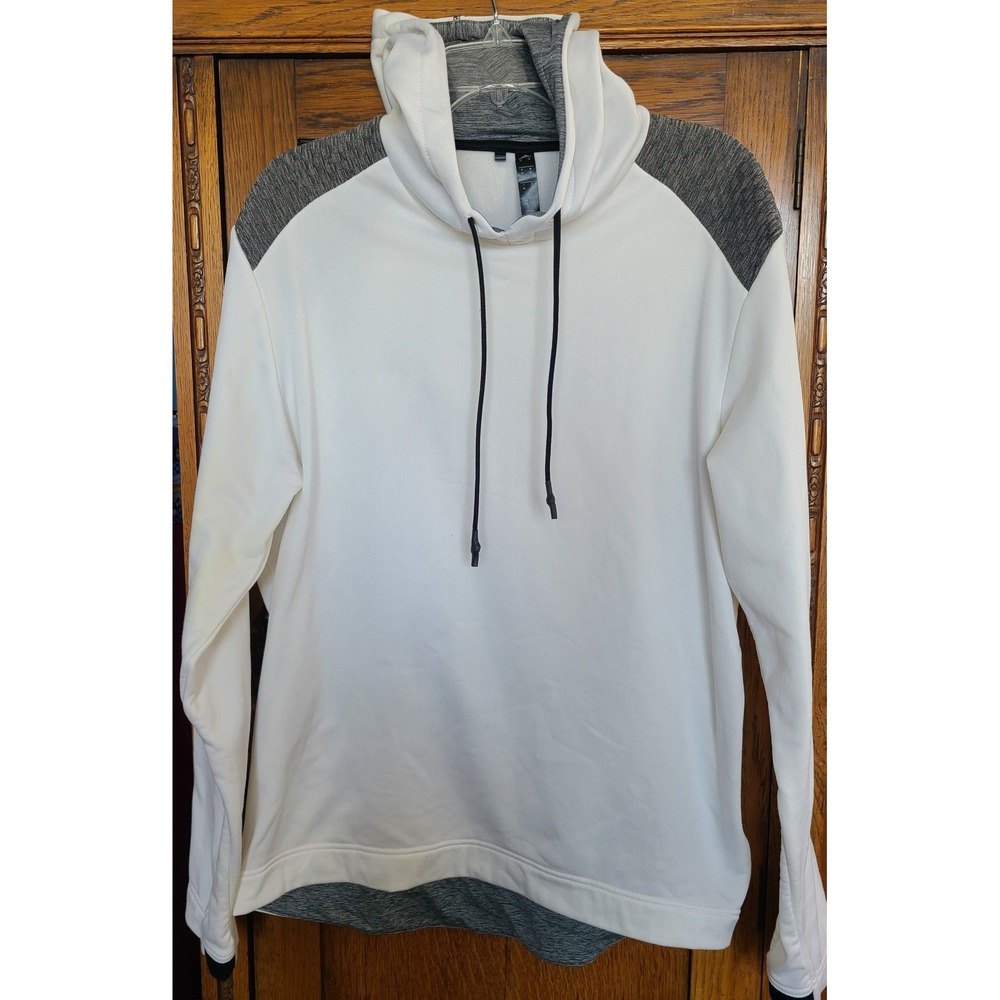 Adidas COLD.RDY Mens Training Hoodie White Grey GD0823 Sweatshirt Medium